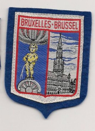 Brussels Belgium Souvenir Patch
