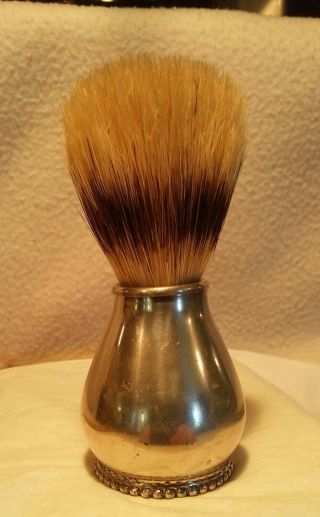Vintage Shaving Mug Brush Concord Pewter Made In England