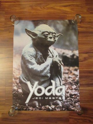 Vintage 1980 Star Wars Empire Strikes Back Yoda Jedi Master Poster - 20 " X 28 "