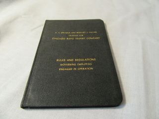 Chicago Rapid Transit Railroad Company Rule Book 1942
