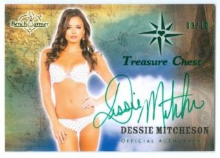Dessie Mitcheson " Green Autograph Card 09/10 " Benchwarmer Treasure Chest 2015