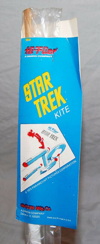 Vintage 1975 Star Trek Enterprise Hi Flier Kite Bird Of Prey Space Ship Graphics