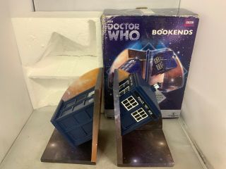 Doctor Who Tardis Time Machine Bookends By Underground Toys Nib