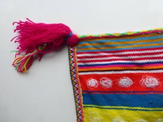 Peruvian Aguayo Table Cloth Unkuña - Andean Mountain Textile 4