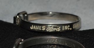 Vtg 1960s Advertising Wonder Key Ring Keychain James Ford Gardena California N