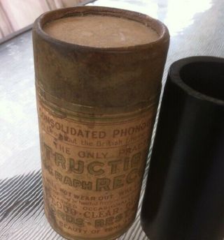 Edison Bell Indestructible Cylinder Phonograph Record (gramophone / gramaphone 3