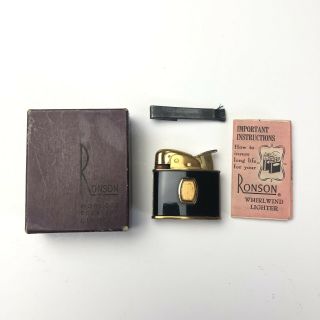 Vintage Evans Lighter And Ronson Box And Paperwork For The Whirlwind