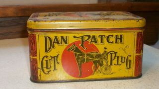 Dan Patch Cut Plug Tobacco Tin Scotten,  Dillon Co.  Detroit