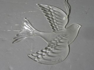 1977 Hallmark Hall Family Christmas Ornament No Card / Acrylic Peace Dove
