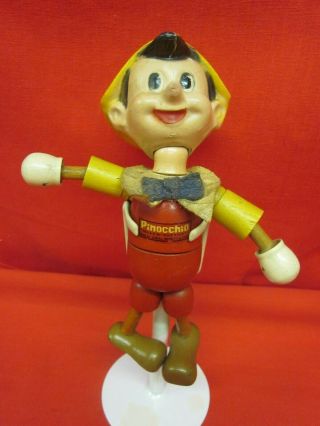 Ideal Novelty & Toy Pinocchio Jointed Wood Doll 8 " Circa 1930 