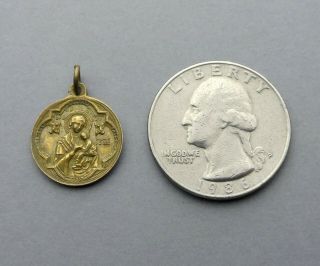 French,  Antique Religious Medal.  Alphonsus Liguori.  St Virgin Mary Jesus.  Penin. 2