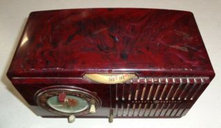 Vintage Ge General Electric Model 66? Bakelite Tube Radio For Parts/repair