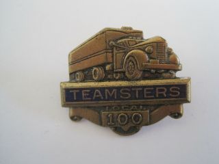 Teamsters Local 100 Pin 1 1/4 "