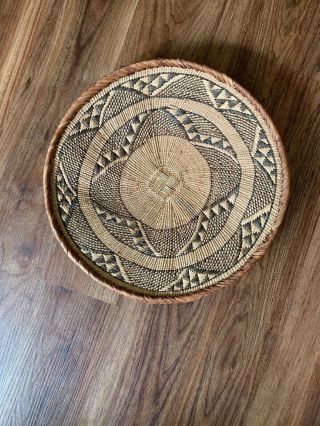 Tonga Basket Wall Decor African Art Zimbabwe Binga Grass Weave Design