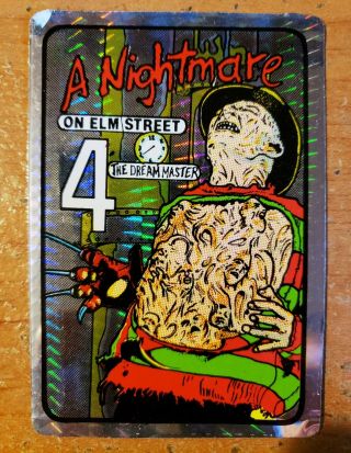 Prism Vending Machine Horror Movie Stickers Card A Nightmare On Elm Street 4