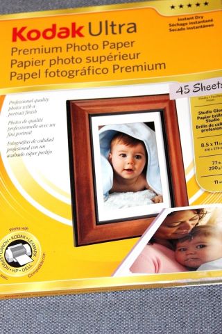 45 Sheets Kodak Ultra Premium Photo Paper 8 - 1/2 X 11