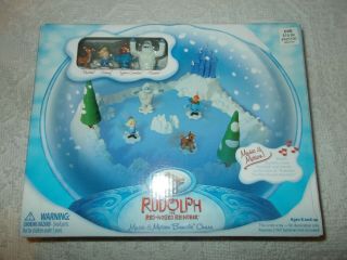 Rudolph The Red Nosed Reindeer Bumble Chase Skating Pond Christmas Decor