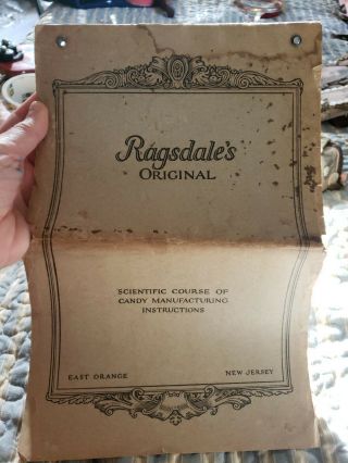 Vintage Brochure Pamphlet Ragsdales Candy Making Instructions Nj