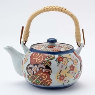 Japanese Teapot Kyusu Dobin Teacup Yunomi set Ware Flower Pottery Japan Japan 3