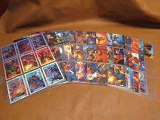 Marvel Masterpieces Complete 140 Card Set,  10 Holofoil 9 Powerblast Chase 1994