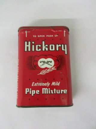 Vintage Advertising Hickory Tobacco Vertical Pocket Tin M - 365
