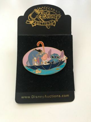 Disney P.  I.  N.  S.  Stitch & Eeyore Umbrella Pin Le1000 Htf Winnie The Pooh