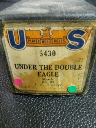Under The Double Eagle March 5430 Vintage Player Piano Roll