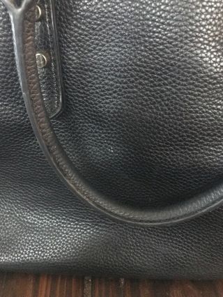 KATE SPADE Purse Black w/ Handles Shoulder Strap Large Travel Bag Vintage Style 2