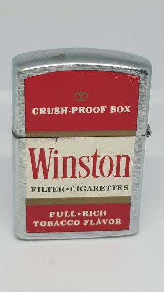 Vintage Winston Cigarette Lighter (case Only - Without Insert