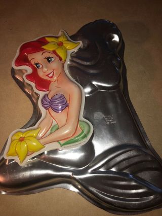Rare Version Wilton Disney The Little Mermaid Ariel Cake Pan Birthday Party