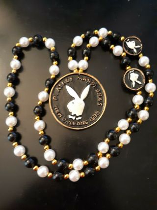 Playboy Orleans Custom Made Mardi Gras Beads From 1999 Very Rare