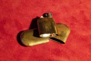 Brass Zippo Fluid Lighter No.  5 Tarnished 5