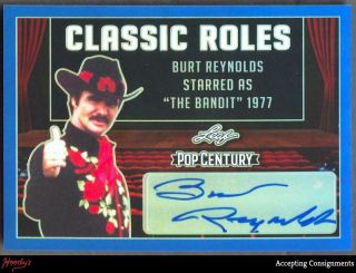 2019 Pop Century Metal Classic Roles Blue Burt Reynolds Autograph Auto 5/20