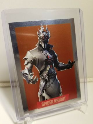 2019 Panini Fortnite Series 1 Spider Knight Foil Card 266 Sticker