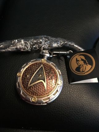 Franklin Collectors Star Trek Enterprise Pocket Watch.
