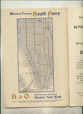 OCTOBER 1898 BOOK OF THE ROYAL BLUE INFORMATIONAL PROMO TIME TABLES & ROUTE MAP 3