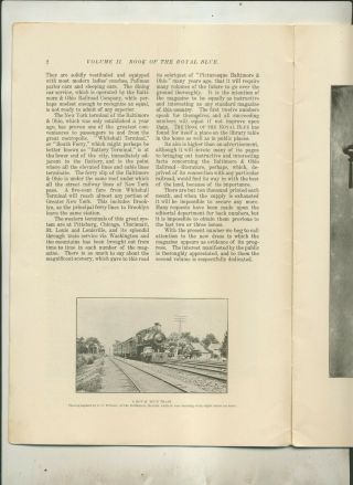 OCTOBER 1898 BOOK OF THE ROYAL BLUE INFORMATIONAL PROMO TIME TABLES & ROUTE MAP 4