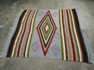 Large Navajo Rug 87 X 63 Inches