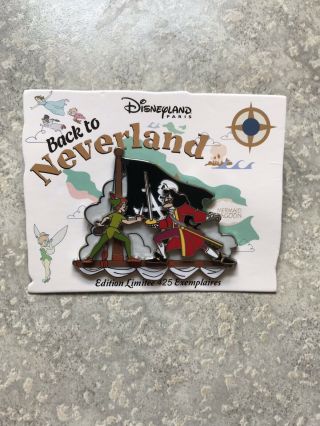 Dlp Dlrp Disney Land Paris Back To Neverland Peter Pan Captain Hook Pin Le 425