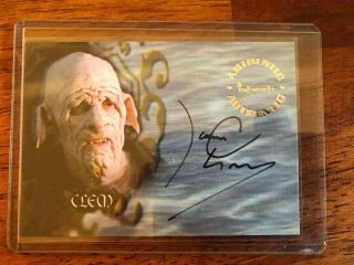 Inkworks Buffy The Vampire Slayer Autograph Card A34 James C.  Leary As Clem
