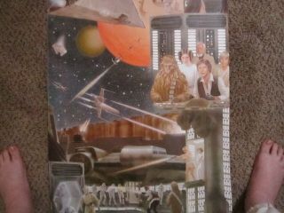 Rare Vintage Star Wars A Hope 1978 Wallpaper Roll 23 Ft (7 8/10 Yd) X 21 In.