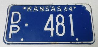 1964 Kansas Passenger Car License Plate Doniphan County