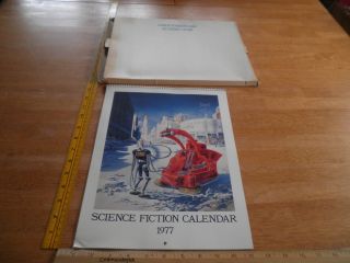 1977 Science Fiction Art Frank R Paul 12 Month Wall Calendar In Mailer Box Emsh