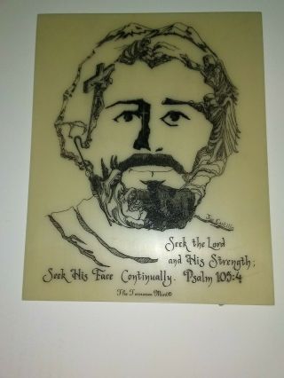 The Face Of Christ Authentic Hand Crafted Plaque Joe Castillo Tennessee