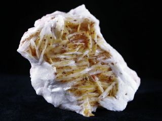 Orange Barite,  Cerussite & Vanadinite Crystal Mineral Specimen Morocco 4.  5 OZ 3