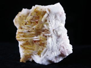 Orange Barite,  Cerussite & Vanadinite Crystal Mineral Specimen Morocco 4.  5 OZ 4