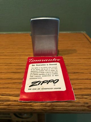 Vintage Zippo 1958 Windproof Lighter W/ Instruction Booklet