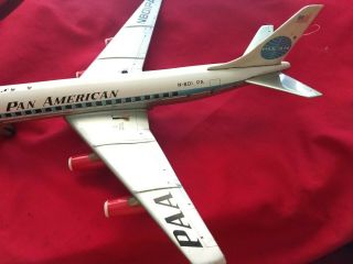 Pan American Clipper Meteor Tin Litho Battery Operated Plane N - 801PA 3