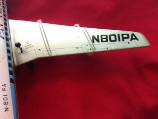 Pan American Clipper Meteor Tin Litho Battery Operated Plane N - 801PA 6