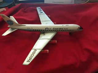 Pan American Clipper Meteor Tin Litho Battery Operated Plane N - 801PA 7